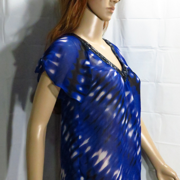 Sheer Blouse w/ Sequins Top - Picture 3 of 7